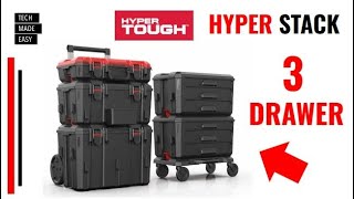 $39 3 Drawer Hyper Tough Hyper Stack 3 Drawer Tool Storage Box