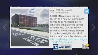 New MTA Bus Service Will Run Between Downtown Baltimore, Guinness Brewery