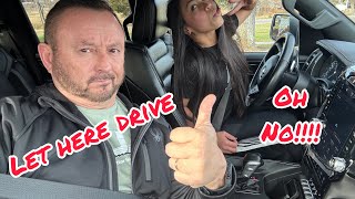 Filipina Learns to Drive a Dodge Ram—Hilarious First Try!