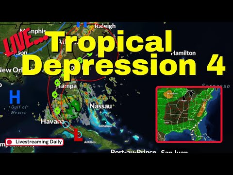 Live: Tropical Depression FOUR – Severe Weather Coverage! – 8-3-24