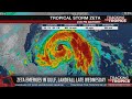 Tracking the Tropics: Tropical Storm Zeta moving over Gulf of Mexico, expected to regain hurricane s