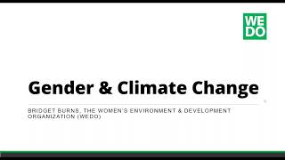 Gender & UN Climate Policy