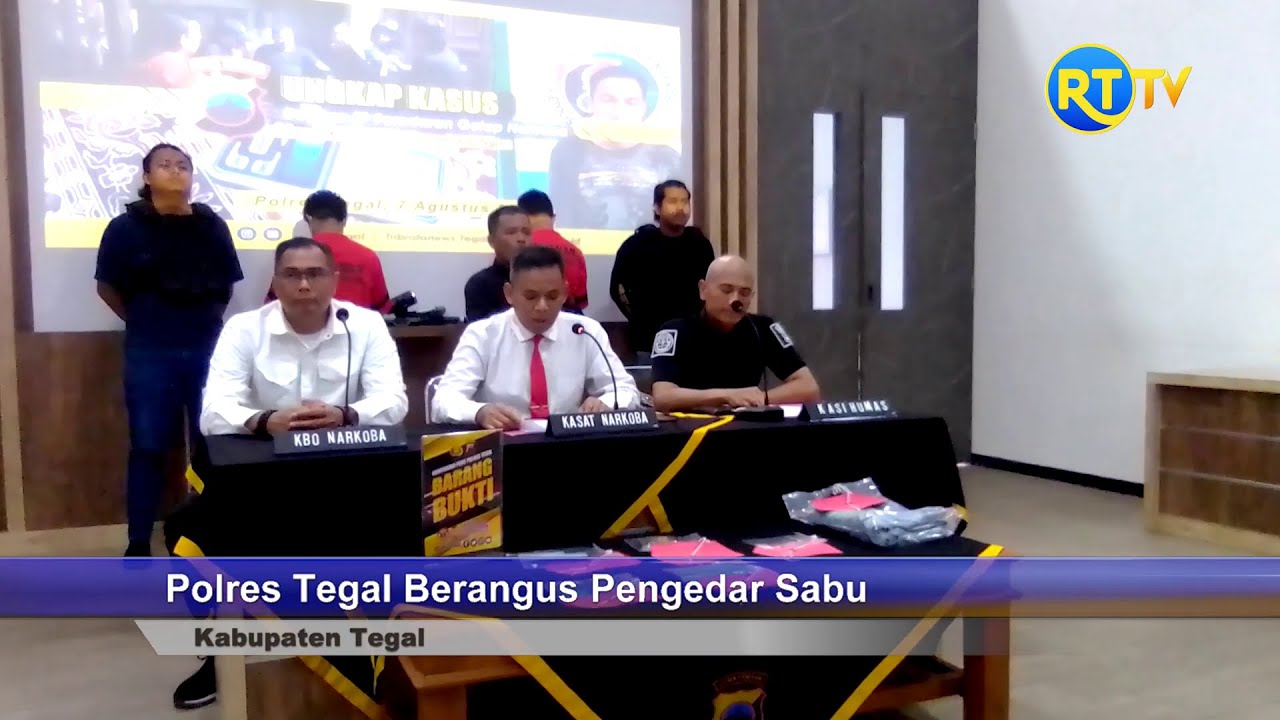 Polres Tegal Berangus Pengedar Narkoba - YouTube