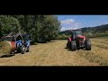 prasowanie i zbieranie bel siana😎 massey ferguson i newholland na przepale😲🚨🚜 sianokosy 2024🔥🚜