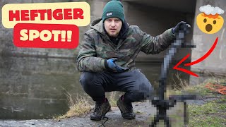 The SPOT is AMAZING!! 🤯😳 - Fascinated spectators at magnet fishing😯 / Treasure hunt with magnet