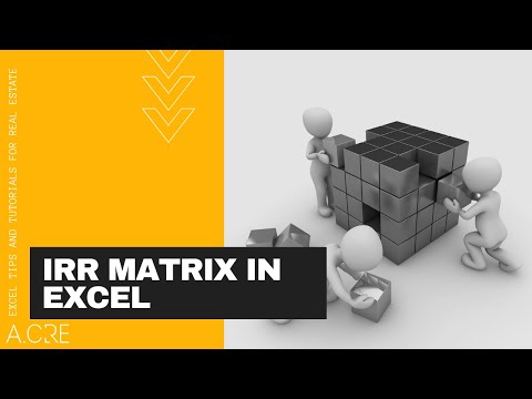 Build an IRR Matrix for Real Estate in Excel Build an IRR Matrix for Real Estate in Excel