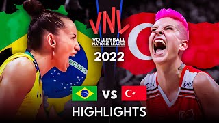 LEGENDARY MATCH | BRAZIL vs TURKIYE | Women's VNL 2022