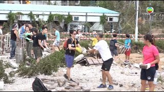 山竹襲港破壞力強  香港人自發做義工還原家園 - 東張西望