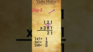 Vedic maths tricks ll Criss cross multiplication method #shorts #vedicmathstricks   #mathstricks