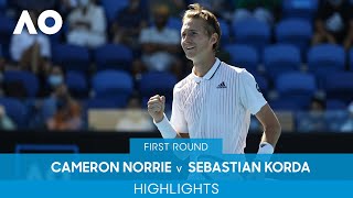Cameron Norrie v Sebastian Korda Highlights (1R) | Australian Open 2022