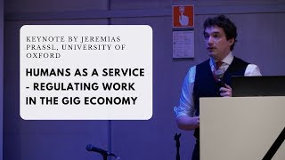 Humans As A Service - Regulating work in the gig economy