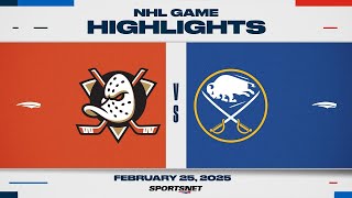 NHL Highlights | Ducks vs. Sabres - February 25, 2025