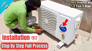 LLOYD Non Inverter AC 1.5 Ton 3 Star Installation | Best 1.5 Ton SPLIT AC under 30000 in India