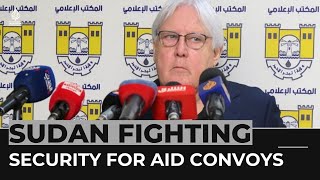 Sudan aid deliveries require security guarantees, UN demands