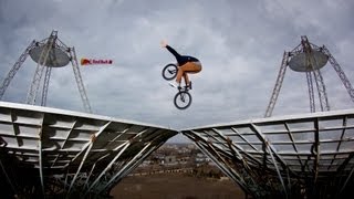 BMX riding on Satellite Dishes - Vasya Lukyanenko 2012