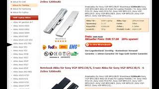 Notebook Akku für Sony VGP-BPS13B/S, Ersatz Akku für Sony VGP-BPS13B/S