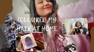 Coloured My Hair At Home || Purple || Streax Hair Colour