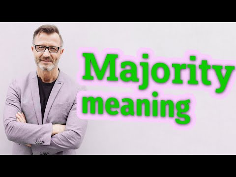 What defines a majority?