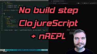 No build step ClojureScript + nREPL with Scittle and cljs-josh
