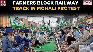 Farmers Block Railway Track in Mohali, Demand MSP and Loan Waiver in ‘Rail Roko’ Protest | Top News