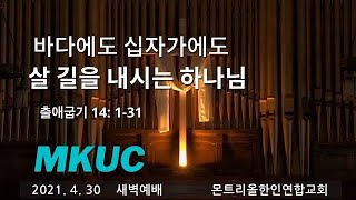 2021.4.30/새벽예배/바다에도 십자가에도 살 길을 내시는 하나님/출애굽기 14: 15-31/몬트리올 한인연합교회/김진식목사