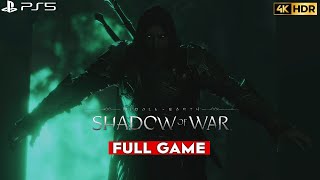 Shadow of War Full Game PS5 Gameplay 4K HDR
