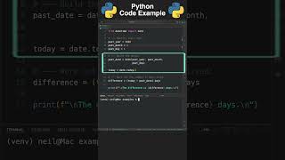 Python code example - Get the time difference between two dates