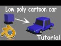 Low poly cartoon car modeling tutorial | Blender | Easy beginner