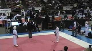 2010 USA-NKF Karate Nationals Victor Marrero's 1st kumite.wmv