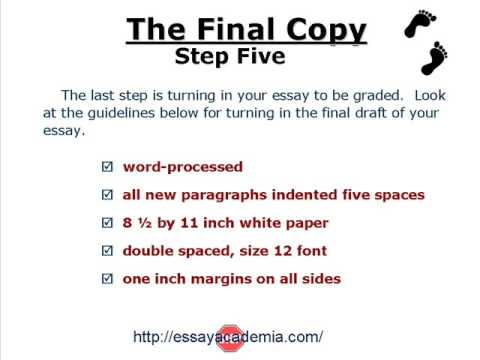 Steps To Write An Effective Essay - YouTube