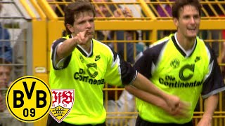 BVB scores four goals outnumbered! | BVB - VfB Stuttgart 6:3 | Season 1995/96 | BVB-Throwback