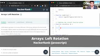 How to Solve "Left Rotation" on HackerRank? - Javascript Arrays