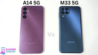 Samsung Galaxy A14 5g vs Galaxy M33 5g SpeedTest and Camera Comparison