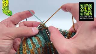 Simple Left-Leaning Single Decrease in Inverted Double-Knitted Brioche — A Sockmatician Tutorial