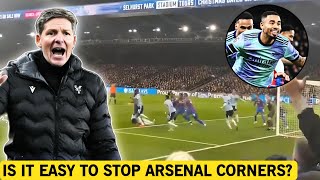 Why Crystal Palace Left 3 Players Up Defending  Arsenal Corners