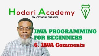 Java Programming for Beginners - 6. JAVA Comments