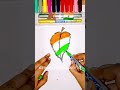 🍂🧡🇮🇳Easy independence day special drawing|happy independence day|indian flag drawing#indianflag