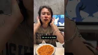 Thử thách ăn hết đĩa mỳ trộn với Tiểu Bạch #douyin #trending #tiktok