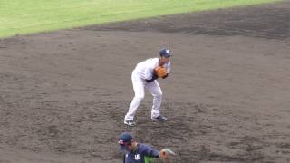 2017/2/2ヤクルトキャンプ内野守備練習、捕球と2塁送球（川端･西浦･山田）