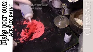 how to mix Acrylic paint, Acrylic painting,clive5art