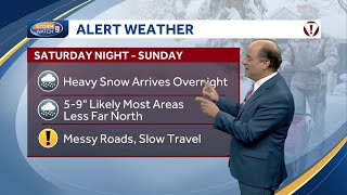 Video: Temperatures drop as snow slows, more snow to come this weekend