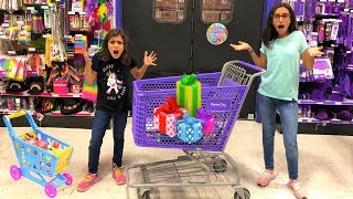 Kids Pretend play Shopping for Birthday Surprise Toys!! fun video