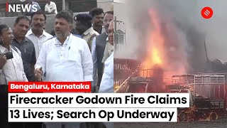 Bangalore Fire: Death Toll Rises To 13 In Firecracker Godown Fire; Workers Trapped As Blaze Erupts