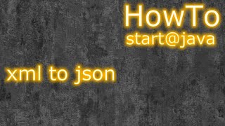 Java: convert xml to json