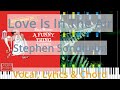 🎹Love Is In The Air, Chord & Lyrics, Stephen Sondheim, Synthesia Piano