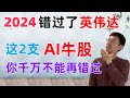 2024错过了英伟达！这2支AI大牛股，你千万不能再错过！赶上AI末班车