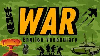 💥 🪖 War English Vocabulary 💣 Easy to Follow! #english #englishvocabulary #englishstream