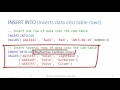 4: Databases - DML-part of SQL - Insert Into, Update and Delete