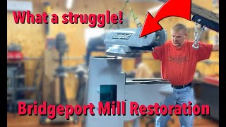 Bridgeport Mill Restoration, Part 5. -- Struggling with Assembly of Knee, Ram, Turret