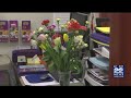 WIC offices give flowers for International Women's Day